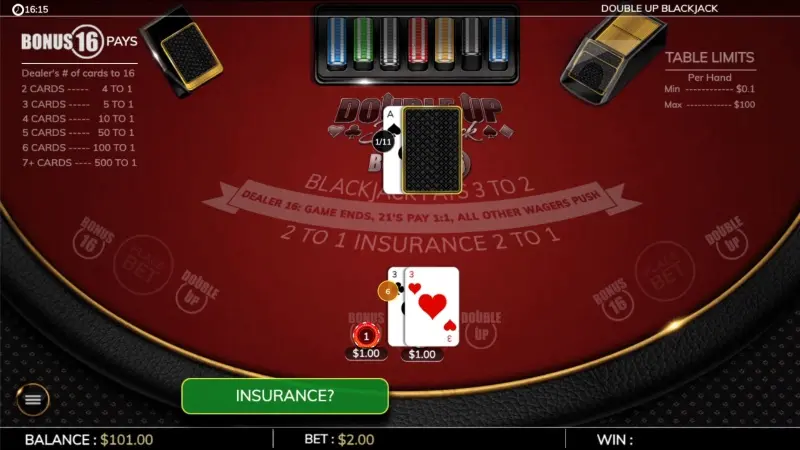 A BetMGM es a Score Gaming bevezeti a Double Up Blackjack jpg