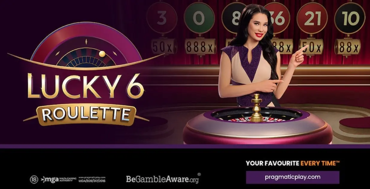 A gyakorlatias szerencsejáték feldobja az élő kaszinó élményét a Lucky 6 Roulette segítségével