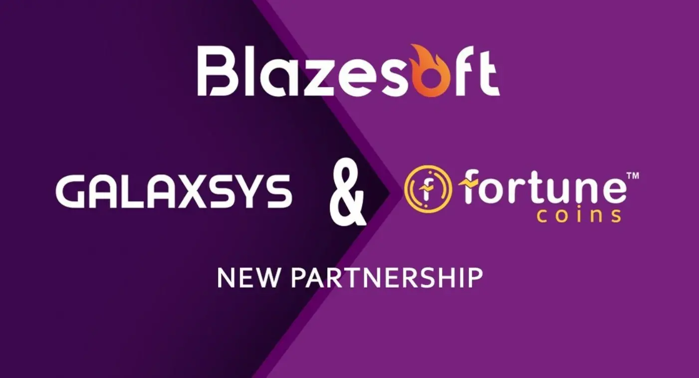 A Blazesoft Fortune Coins kaszinója a Galaxsys partnerségével bővíti a játékkönyvtárat